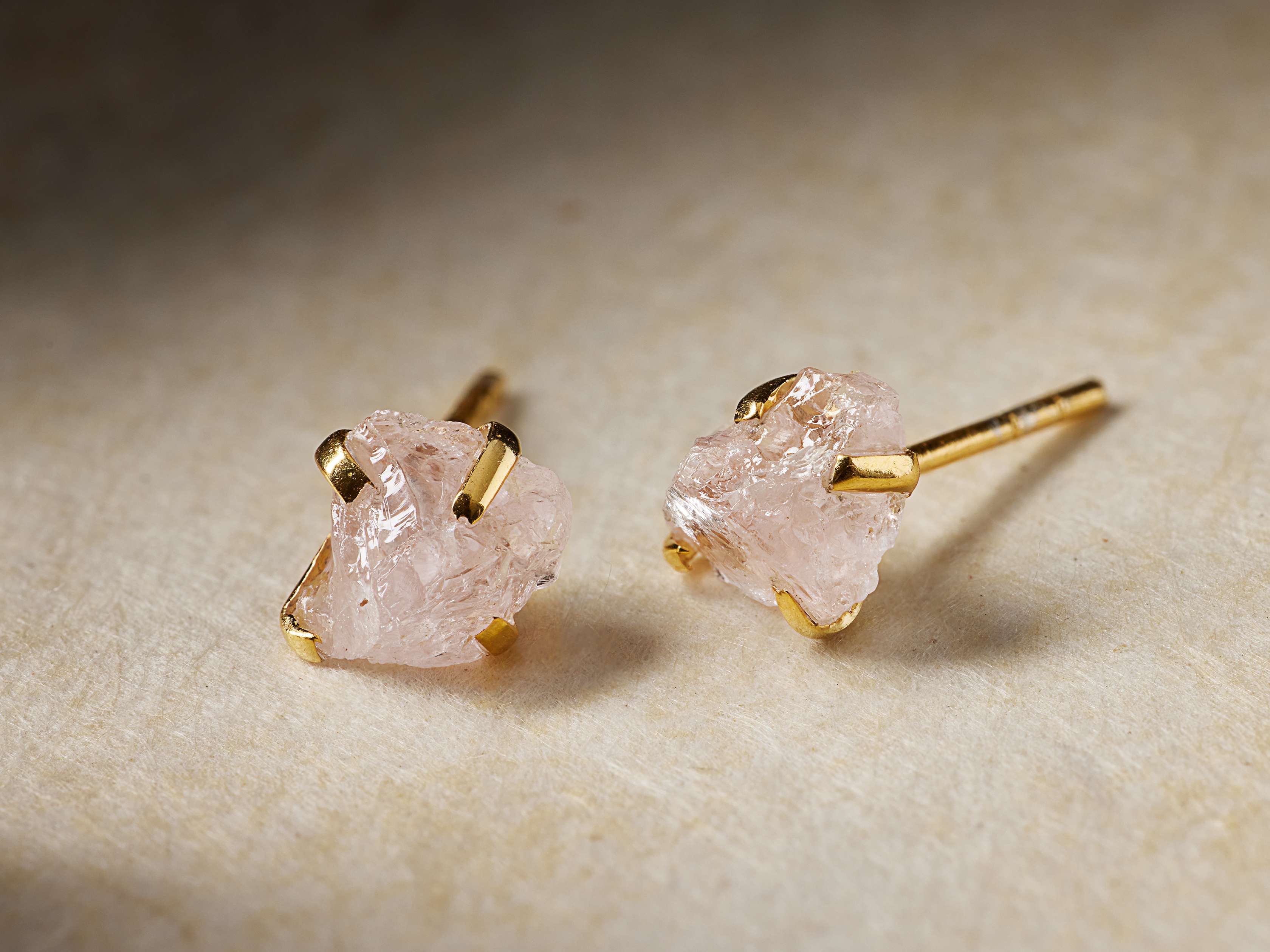 Alvita Morganite Stud Earrings