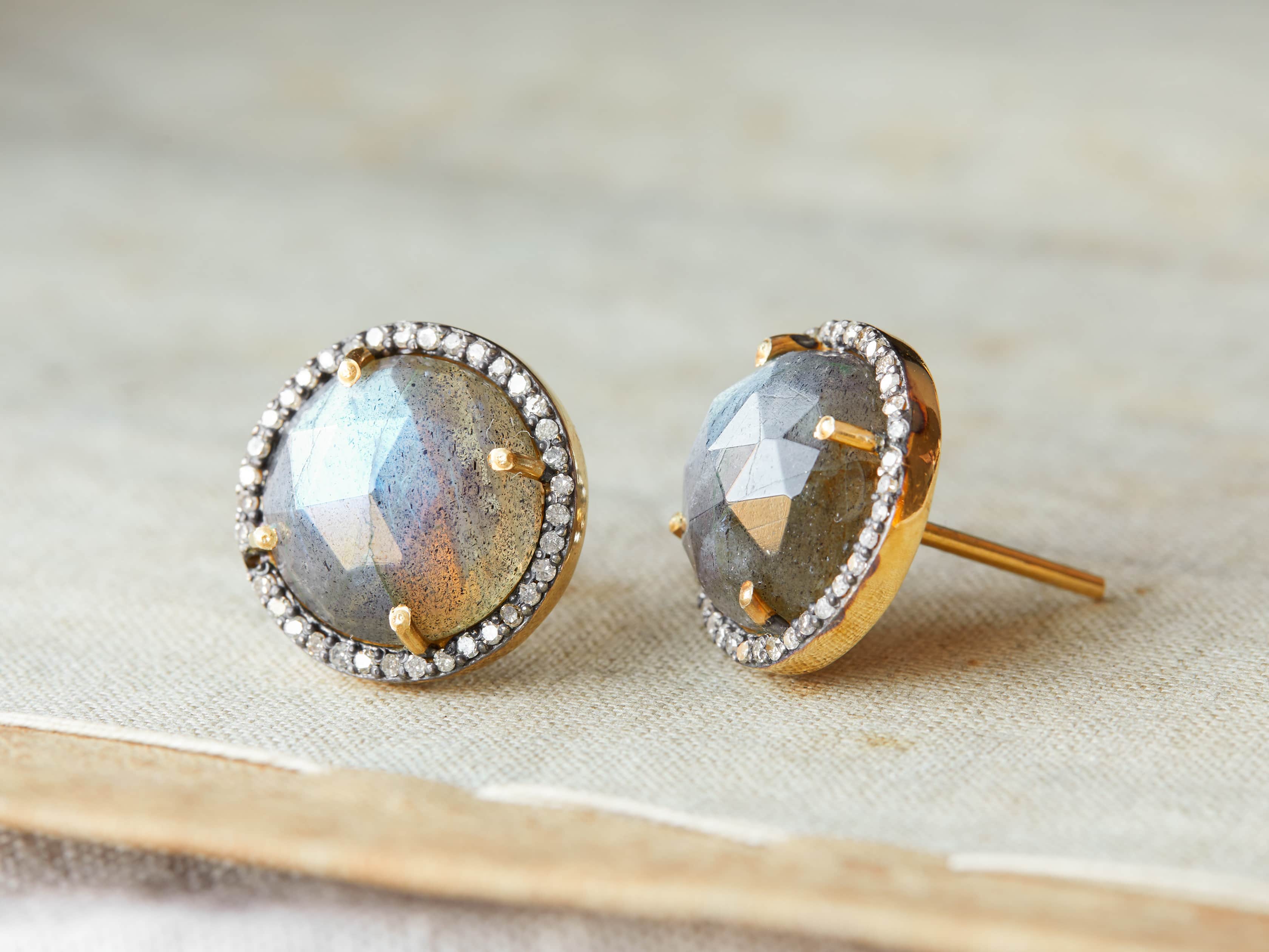 Mayla Labradorite Stud Earrings